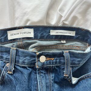 Aritzia Denim Forum High Rise Farrah Wide Jean